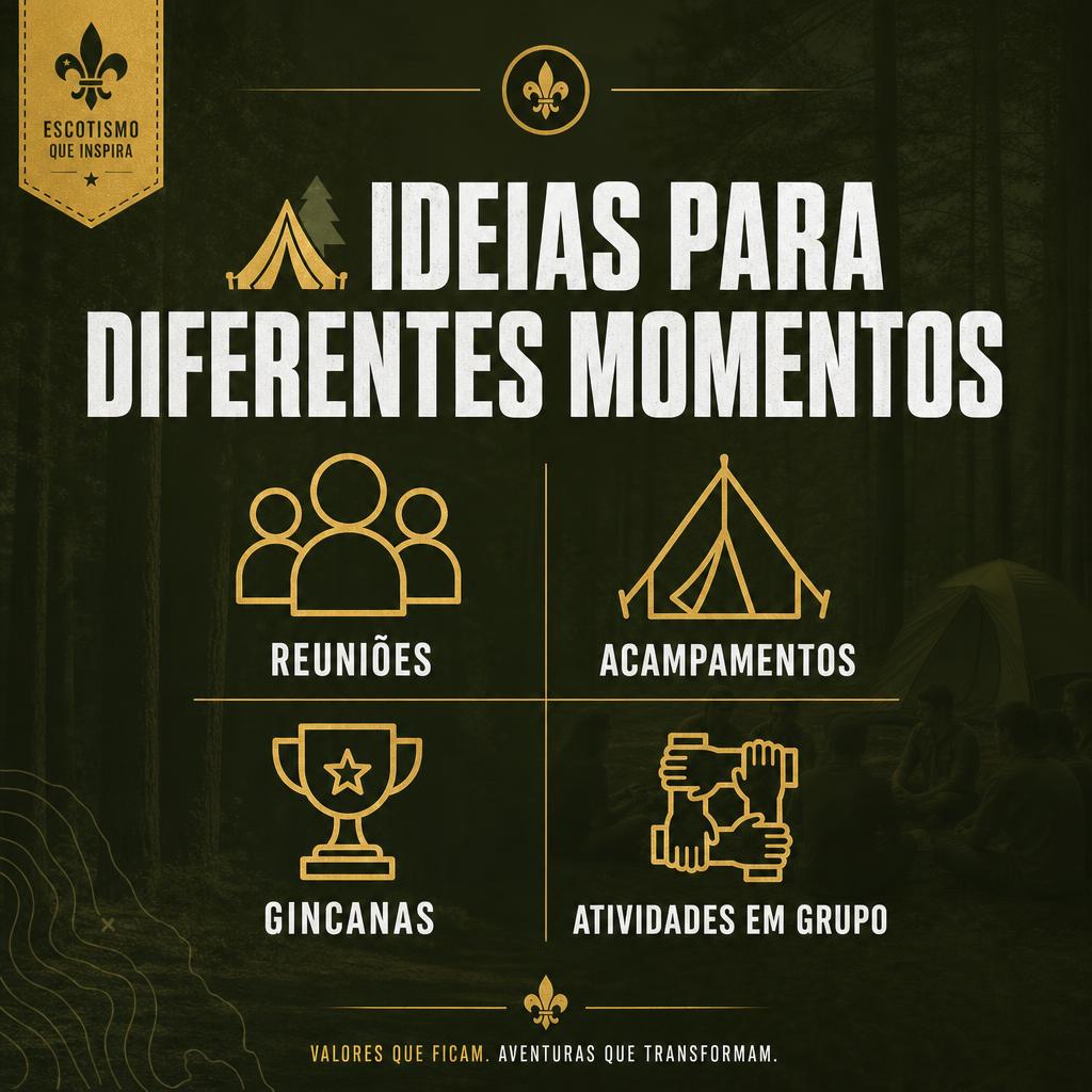 Ideias para diferentes momentos